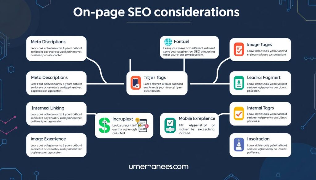 on page seo considerations infographic