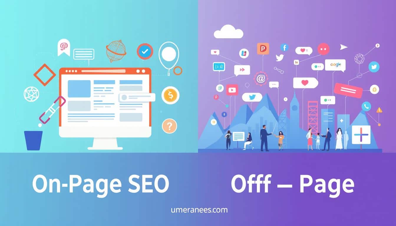 on page seo vs off page seo